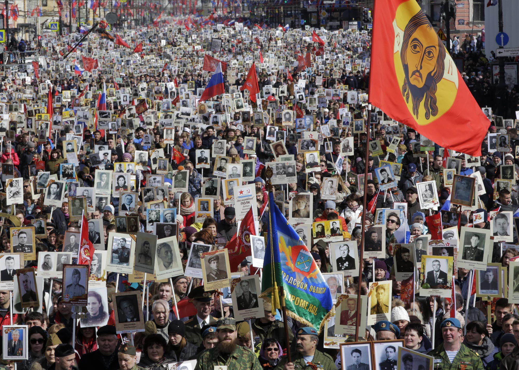 Russia celebrates Nazi Germany’s defeat on Victory Day, May 9, 2017. (Photo: AP)